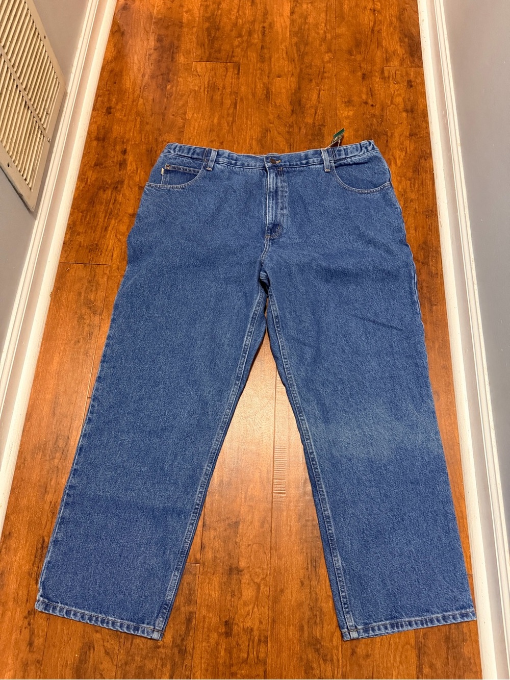 LL BEaN Classic Men's Blue Denim Jeans 42x29